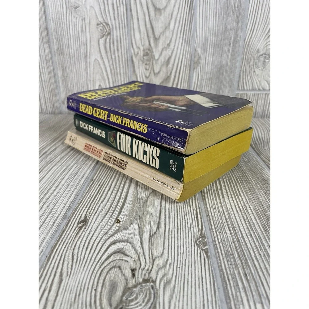 Dick Francis Mystery Books Lot For Kicks High Stakes Dead Cert Vintage Paperback